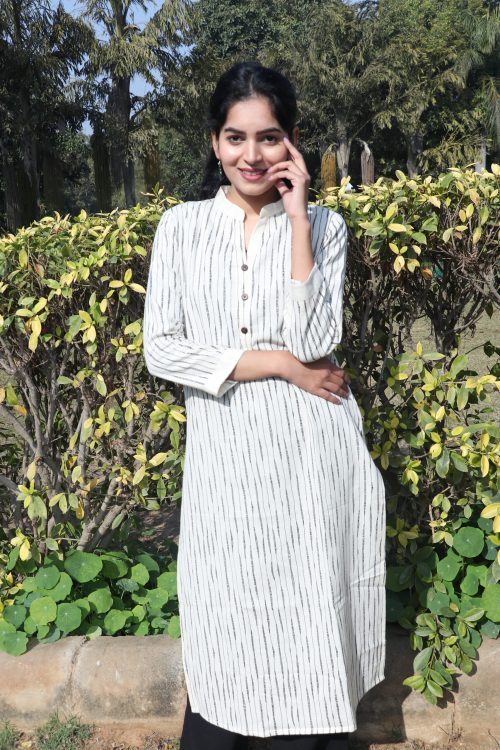 Cambridge cotton off White Kurta